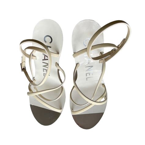 sandale talon chanel|chanel sandals canada.